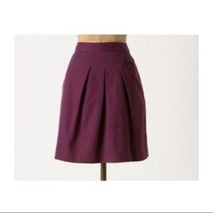 Anthropologie Tabitha Runny Yolk Plum Purple Skirt